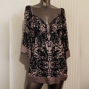 Hale Bob beaded velvet top